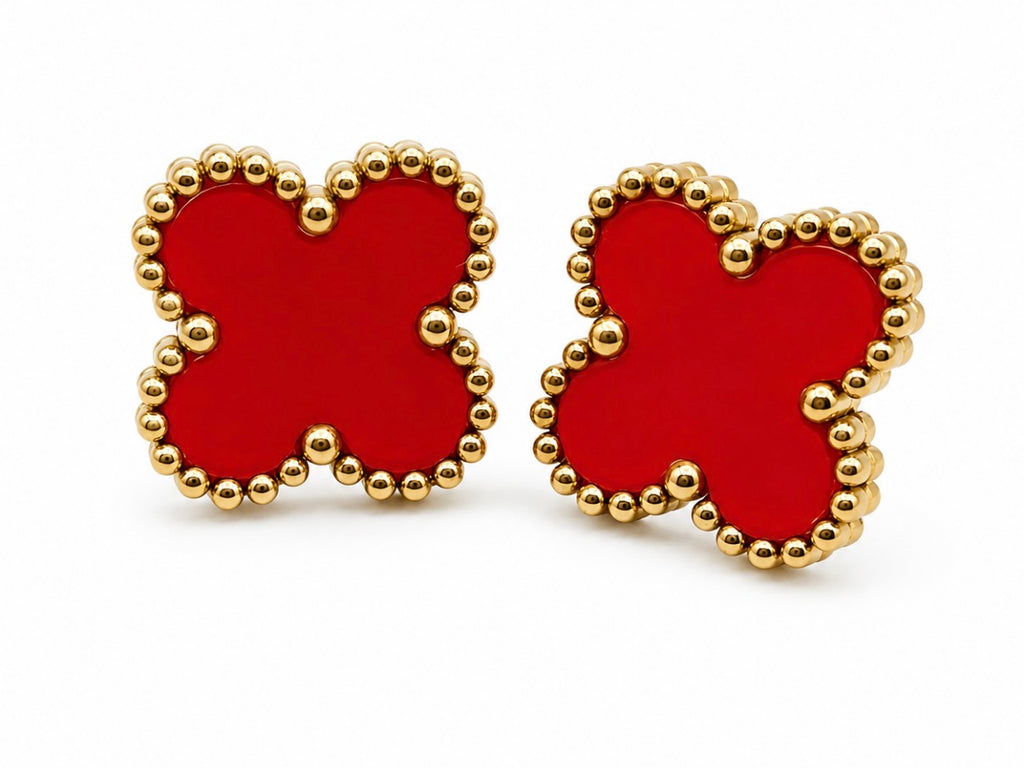 Boucles d'oreilles Puces TREFLE