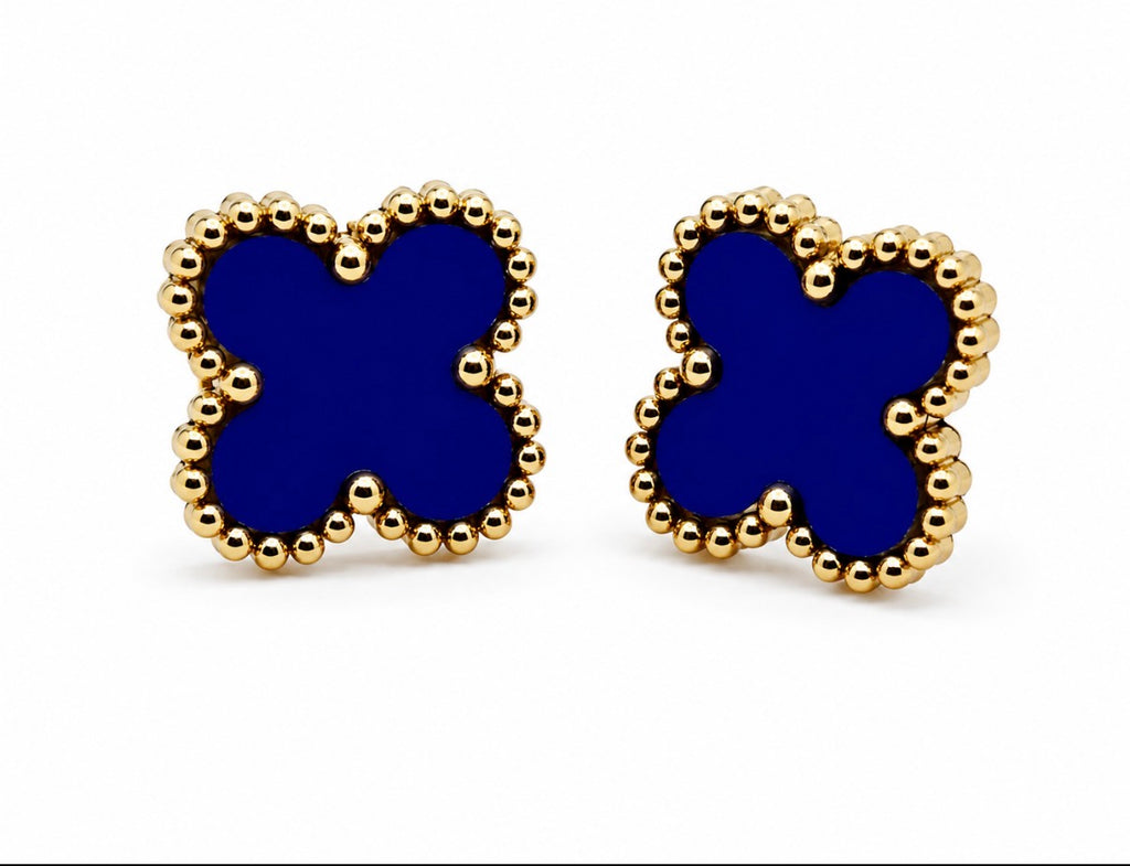 Boucles d'oreilles Puces TREFLE