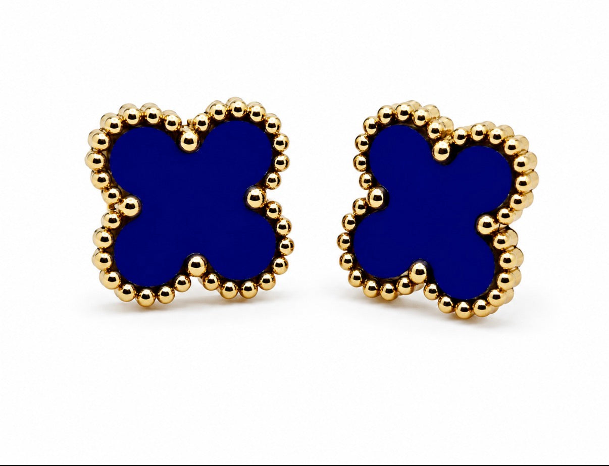 Boucles d'oreilles Puces TREFLE